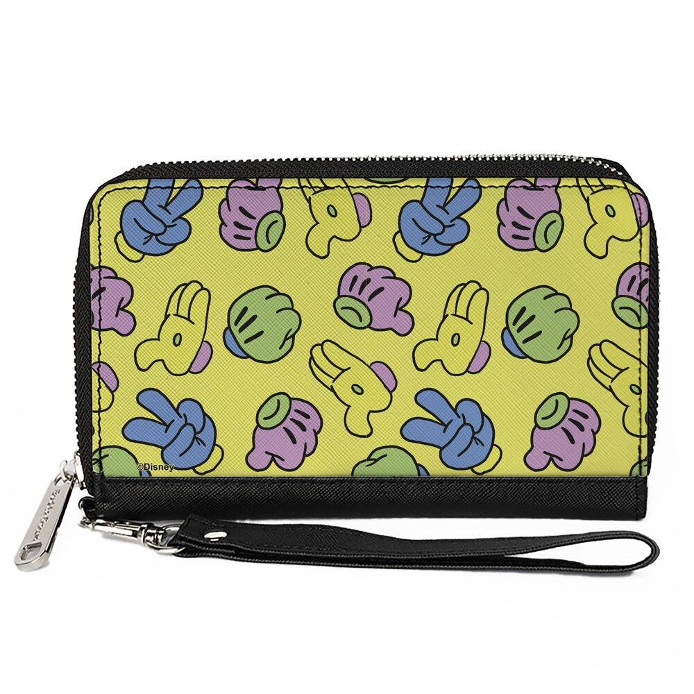 6655 PU Zip Around Wallet Rectangle-Mickey Mouse, 7.5"x4.5"